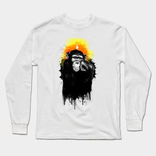 The Thinking Chimp Long Sleeve T-Shirt